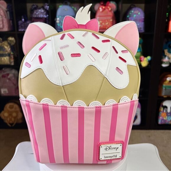 Loungefly Handbags - NEW Aristocats Marie Sweets Cupcake Mini-Backpack NWT Loungefly Disney